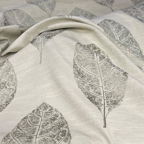 Green Large LEAVES Curtain Brocade Fabric Woodland Upholstery Cushion Sofa 54" - Picture 3 of 7
