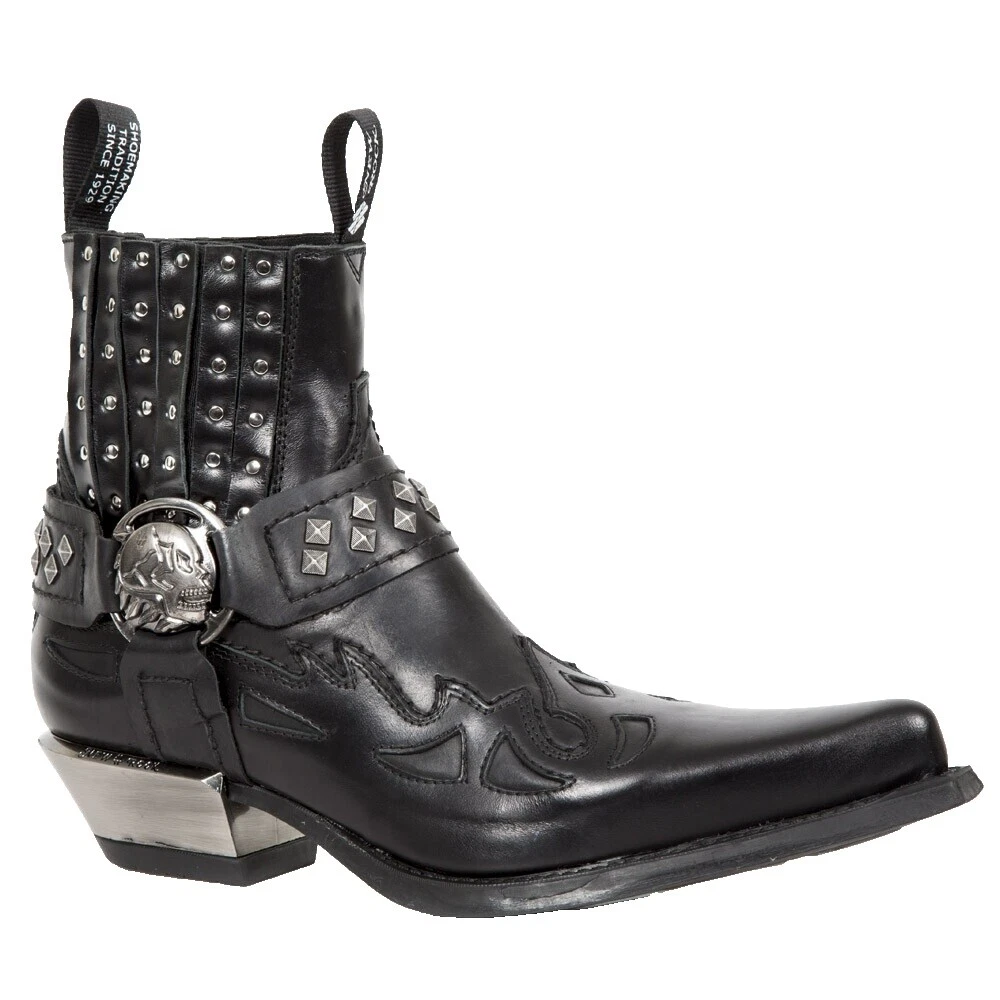 Nuevas botas de rock negras para hombre