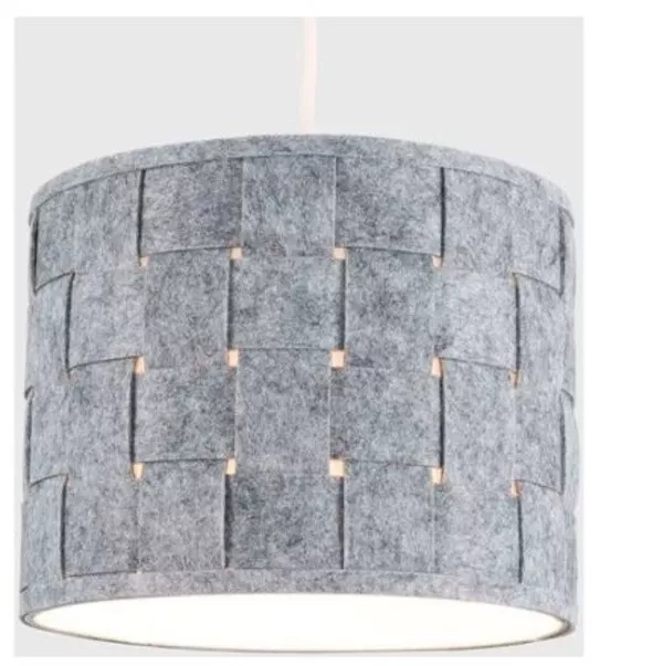 Woven Grey Felt Ceiling Pendant Light Shade easy fit Table Floor Lampshade