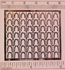 Photo-etched Sheet 1:32 Stablemate Horse Shoes or 1:9 Harness Decorations SILVER