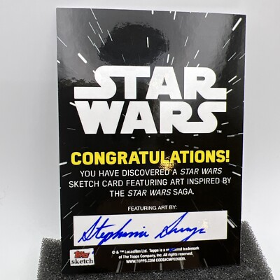 Star Wars Topps Sketch Card 1/1 Obi-Wan Kenobi by Stephanie