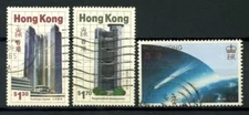 Hong Kong 1985 Mi. 475-476,481 Used 100% Modern Building Comet