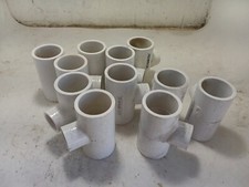 Lot of 11 Lasco 402-130 PVC 1" x 1" x 1/2" Tee SW30A 