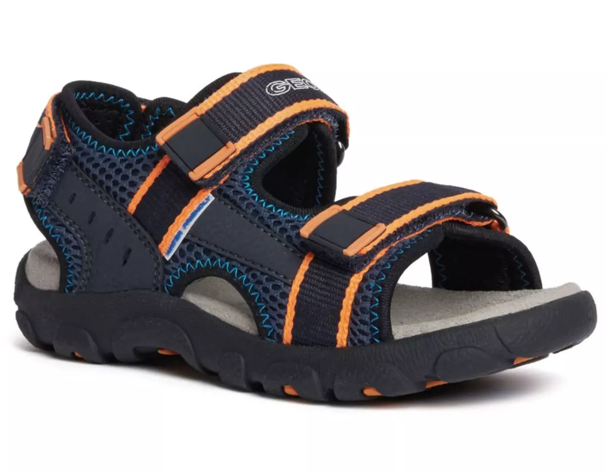 GEOX STRADA SANDALS WATER FRIENDLY SUMMER BEACH - NAVY FLUO ORANGE | eBay