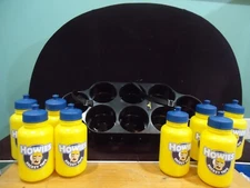 Howies Hockey Tape Water Bottle Puck Carrier Black with (8) 1 Ltr Bottles NEW!