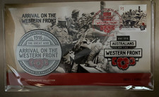 AUSTRALIAN PNC:2016 WESTERN FRONT - ARRIVAL ON THE WESTERN FRONT MEDALLION LF343