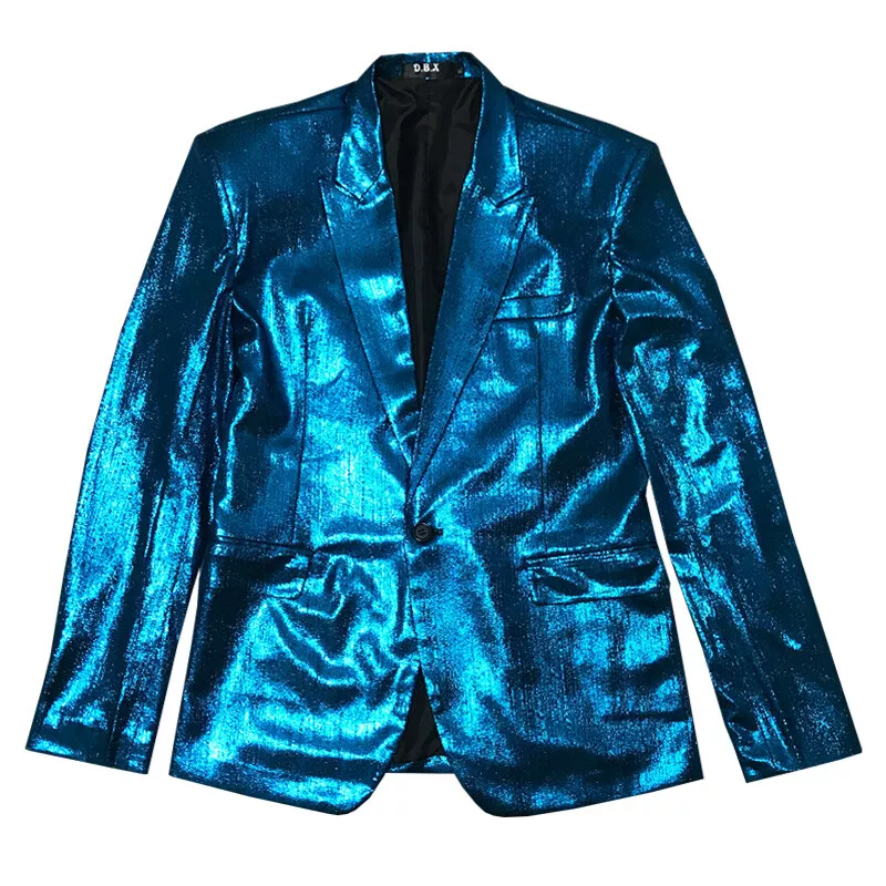 Metallic blue best sale blazer