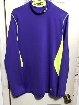 Nike Pro Combat Mens Large Shirt Hyperwarm Max Fitted Dri-Fit