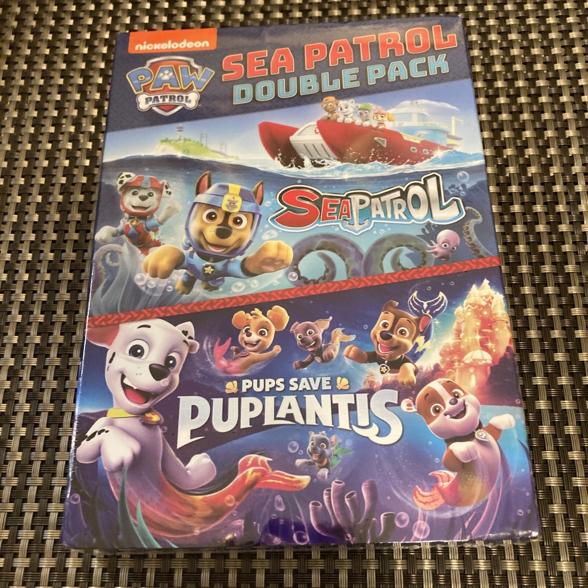 New PAW Patrol: Sea Patrol Pups Save Puplantis Double Pack DVD, 2021  SEALED