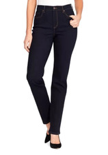 Gloria Vanderbilt Women's Amanda Classic Fit Ultra Stretch Jeans, Navy, 8