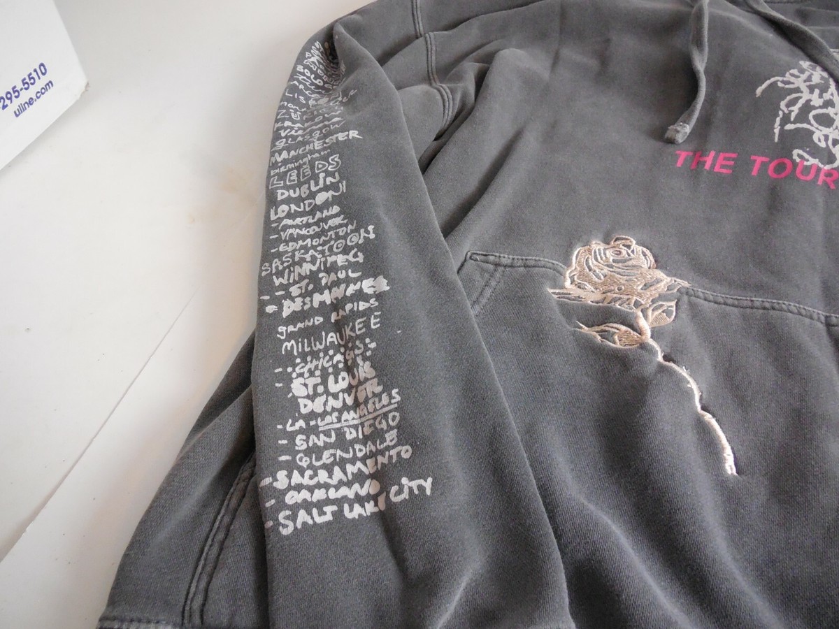 G5 Shawn Mendes 2019 Concert Tour Sweatshirt Acid Wash Distressed Hoodie Mens M View 3