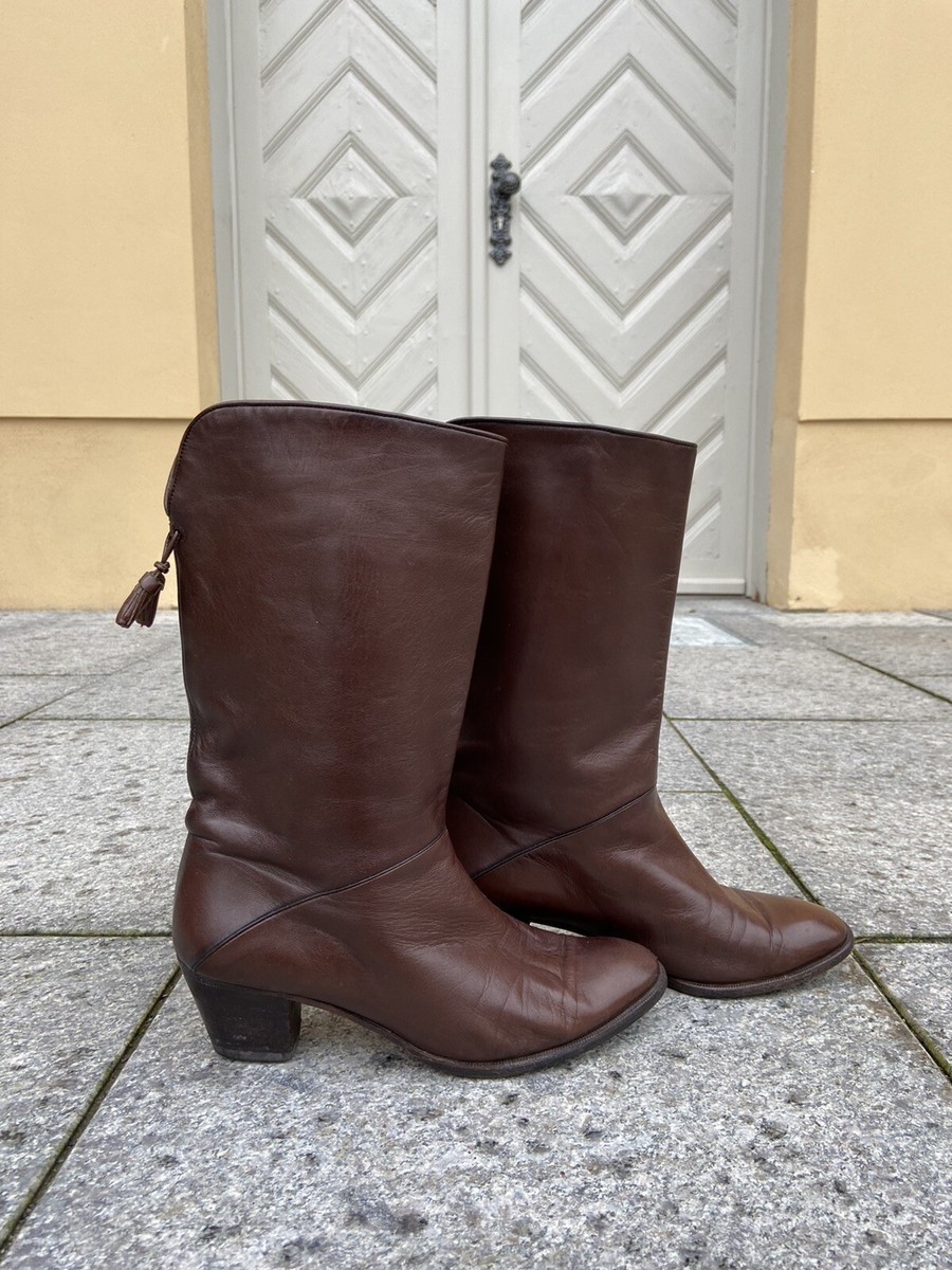 Knee Vintage Stiefel Braun Lederstiefel Damenstiefel Peter Kaiser