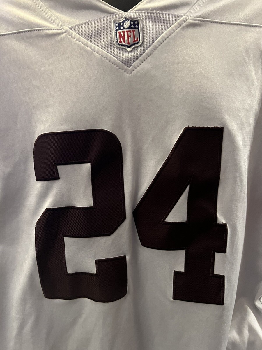 NIKE NFL CLEVELAND BROWNS NICK CHUBB #24 JERSEY WHITE MENS SIZE