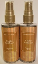 BATH BODY WORKS LOT OF 2 GOLDEN SUNFLOWER FRAGRANCE MIST 3 FL OZ