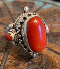 Tibetan Coral Ring
