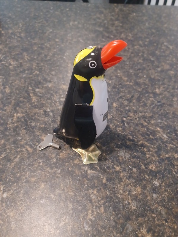 Wind-up Penguin Tin Toy