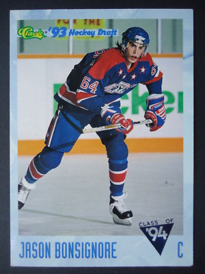 NHL 99 Jason Bonsignore Newmarket Royals Classic Hockey Draft 1993/94