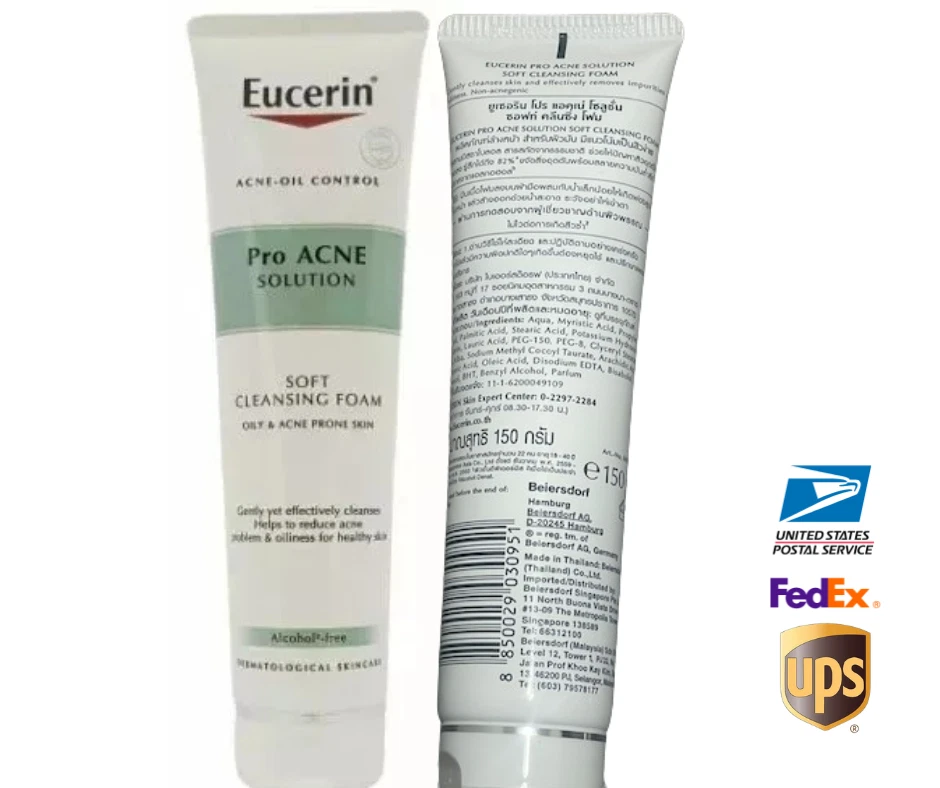 Eucerin Pro Acne Solution Soft Cleansing Foam 150g- Oil Acne Control | Free Ship - Image 2 of 4