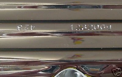  Buick 400 430 455 Chrome Valve Covers 67-76 Stamped w/Part number  - Image 3 of 3