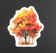 Beautiful Fall Trees Fall Autumn Sticker 2.18" x 2" R 