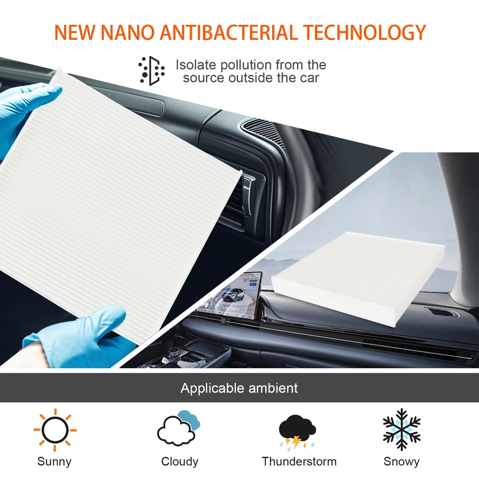 FILTRO DE AR DE CABINE Fit Honda ACCORD CIVIC CRV Acura MDX RDX RL TL TSX US Aohrovcyo - Imagem 4 de 4