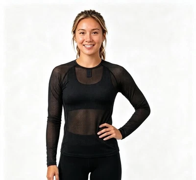 Rapha Women's Black Lightweight Long Sleeve Cycling Activewear Base Layer Small - image 1 of 4