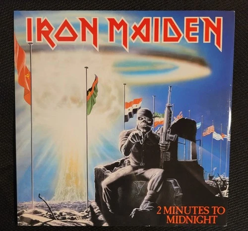Iron Maiden – 2 Minutes To Midnight 12" Single 1984 EMI – 12EMI 5489 *UK VG+/VG+