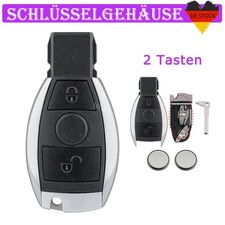 2 Tasten Schlüssel Gehäuse + 2x Batterie für Mercedes Benz A B C E S G Klasse ML 2 Tasten Schlüssel Gehäuse + 2x Batterie für Mercedes Benz A B C E S G Klasse ML