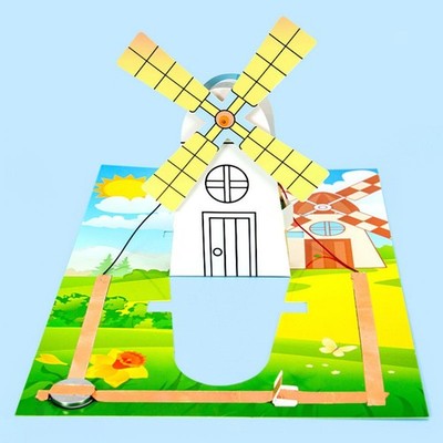 Wissenschaft Windmühle Generator Kit Modell interaktives Spielzeug pädagogischer Spaß Zum Selbermachen