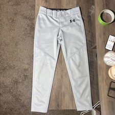 Under Armour baseball grey pants size YM