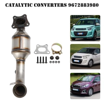 Catalyseur Kit 9822117480 Pour Peugeot 108 208 301 308 II 1.2 VTi Citroën C1 C3 - Photo 1/4