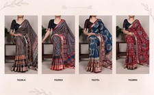 New Presenting Tasar Silk Saree With Blouse For Women Festival Wear
