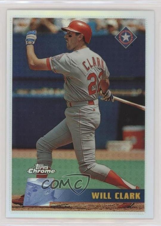 1996 Topps Chrome Refractor Will Clark #118