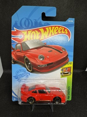 HOT WHEELS PORSCHE 993 GT2 RED ROT  EXOTICS 2021 long card OVP