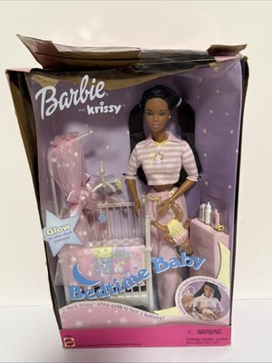Barbie & Bedtime Baby Sister Krissy Doll ~ African-American