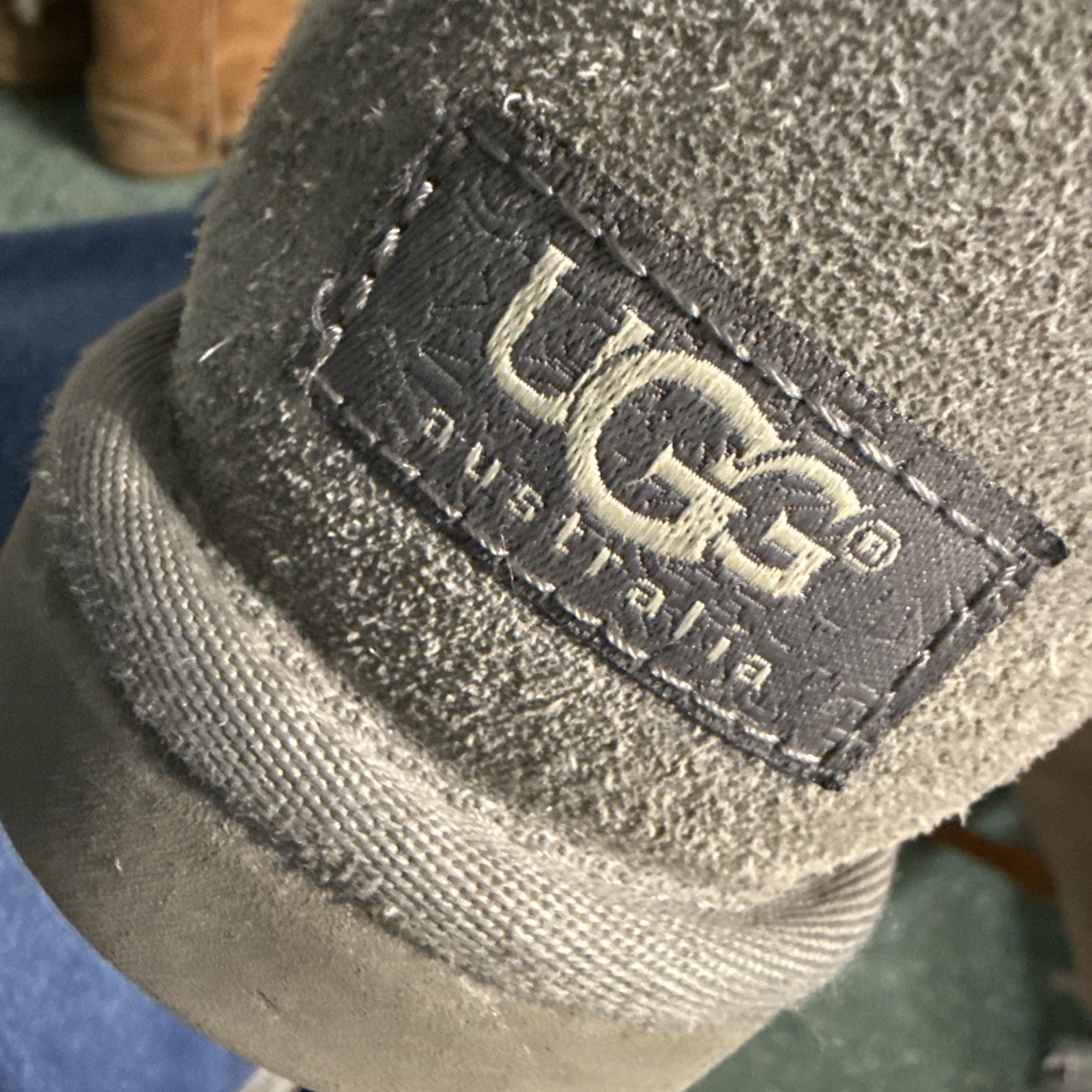 Ugg Australia Boots Bailey Button Fur Lined Gray … - image 7