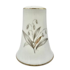 Vintage Kaysons Fine China Pepper Shaker Lily Of The Valley Design Gold Trim