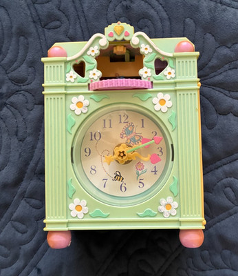 Polly Pocket  1991 Funtime Clock Bluebird Toys Clock Doesn't Work, 4 Figures