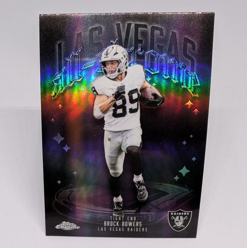 Brock Bowers 2025 Topps Chrome NFL All-Chrome Refractor Parallel Raiders #ACT-10