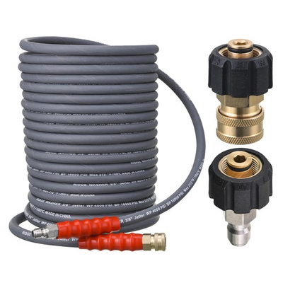 #ad #ad Pressure Washer Hose 50 Feet X 3 8 Inch for Hot and Cold Water with M22 14 m... $73.92