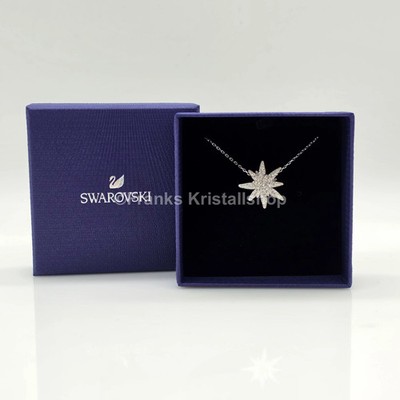 SWAROVSKI SCS Halskette Edelweiß, Weiß, Rhodiniert 5534887