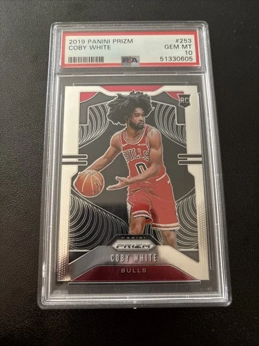 2019-20 Panini Prizm Rookie Coby White #253 Signatures (AU, RC)