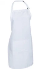 Apron, Mercer Culinary M61110WH, Genesis, Bib Apron with Pocket, White