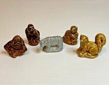 Lot of 5 Wade England Red Rose Tea Porcelain Animal Figurines