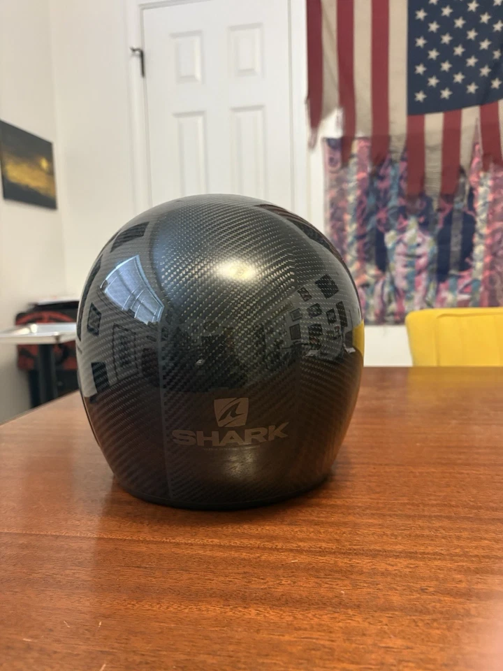 Casco de motocicleta de carbono Shark Sdrac 2 talla mediana con visera y bolsa de transporte Foto 2 de 4