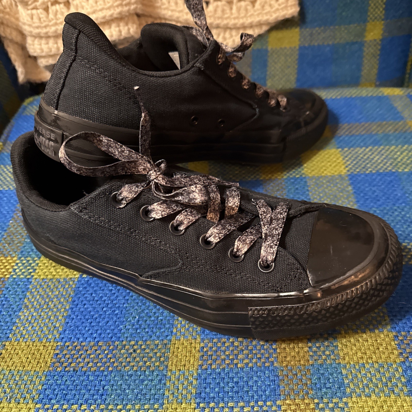 SAOLA Scarpe sneakers basse uomo 9 nere nere Chuck Taylor’s Converse All Star