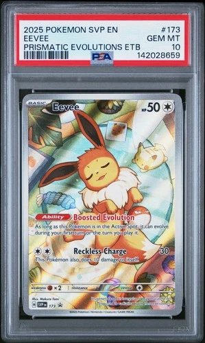 2025 POKEMON SVP EN-SV BLACK STAR PROMO #173 EEVEE PSA 10