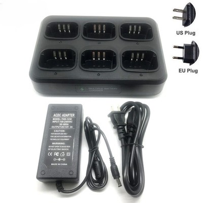 TYT MD380 Six-Way Charger For MD-380 MD-UV380 for RETEVIS RT3 RT3S DMR Radio