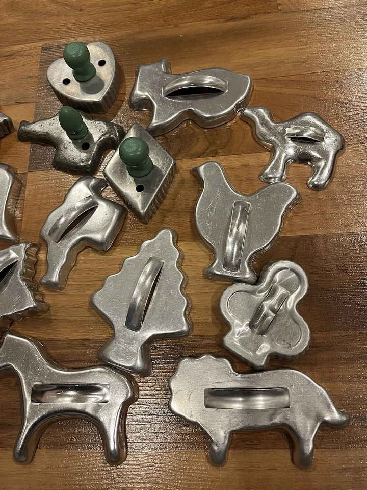 Lote de 16 piezas cortador de galletas vintage espejo - surtido de vacaciones aluminio Foto 3 de 4