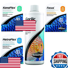Ultimate Aquarium Treatment Bundle Pack - Metroplex, Kanaplex, Focus, Garlic Gua